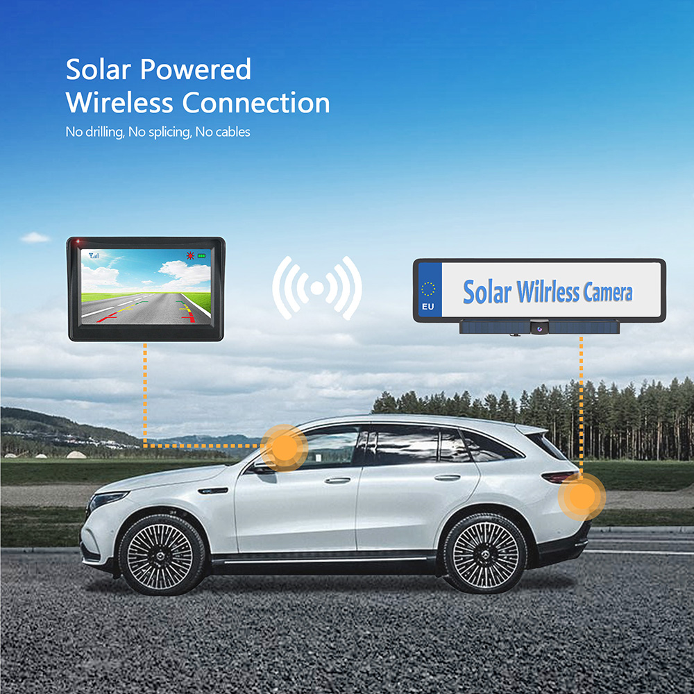 Camera Solar Wireless - أحدث كاميرا سيارة لاسلكية تعمل بالطاقة