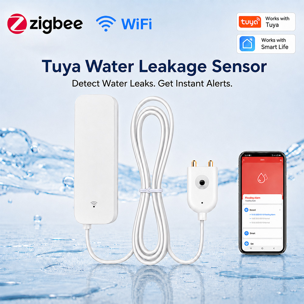 Home Security Device - جهاز استشعار تسرب المياه بتقنية ZigBee