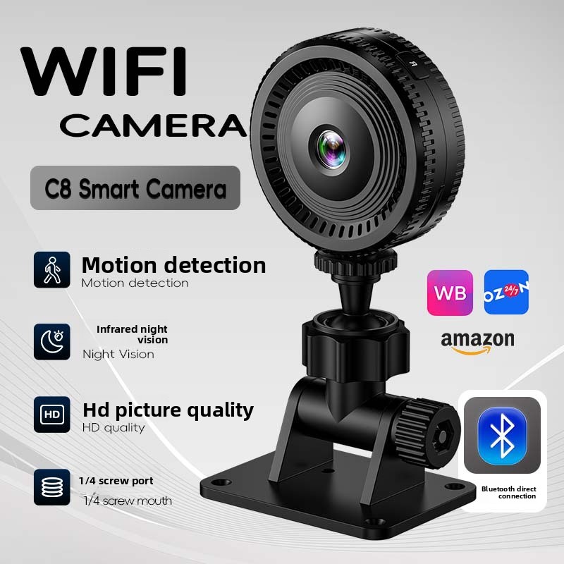 Home Security Cameras Uk - C8 كاميرا مراقبة مستديرة واي فاي