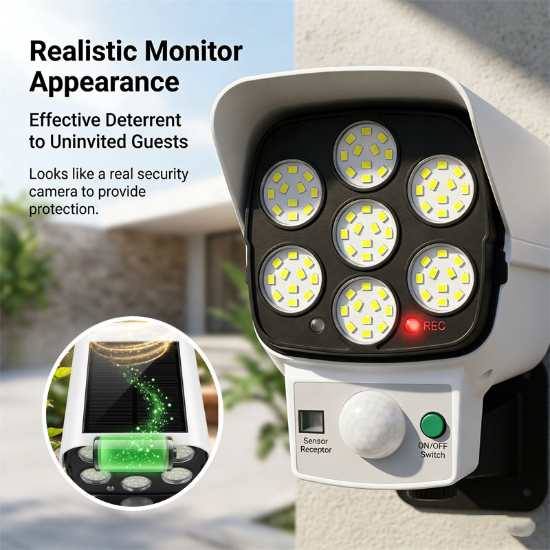 Home Security Beams - كاميرا أمان وهمية تعمل بالطاقة الشمسية
