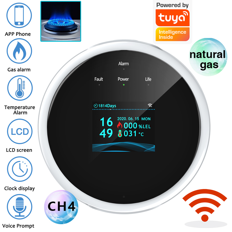 Home Security Gadgets - جهاز استشعار إنذار الغاز بتقنية واي