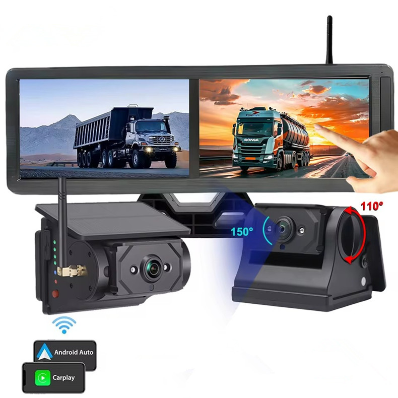 Camera Solar Wireless - شاشة لمس 15.6 بوصة مع نظام