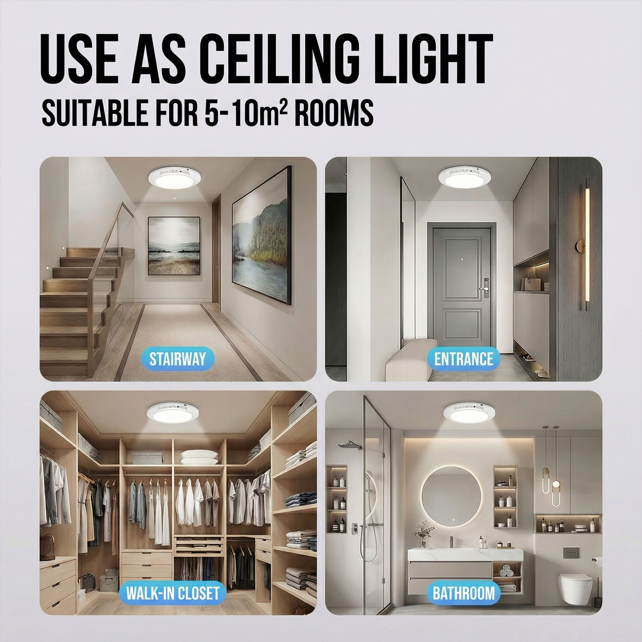 مصباح سقف LED قابل لإعادة الشح - مراجعة Home Security Beams وسعره