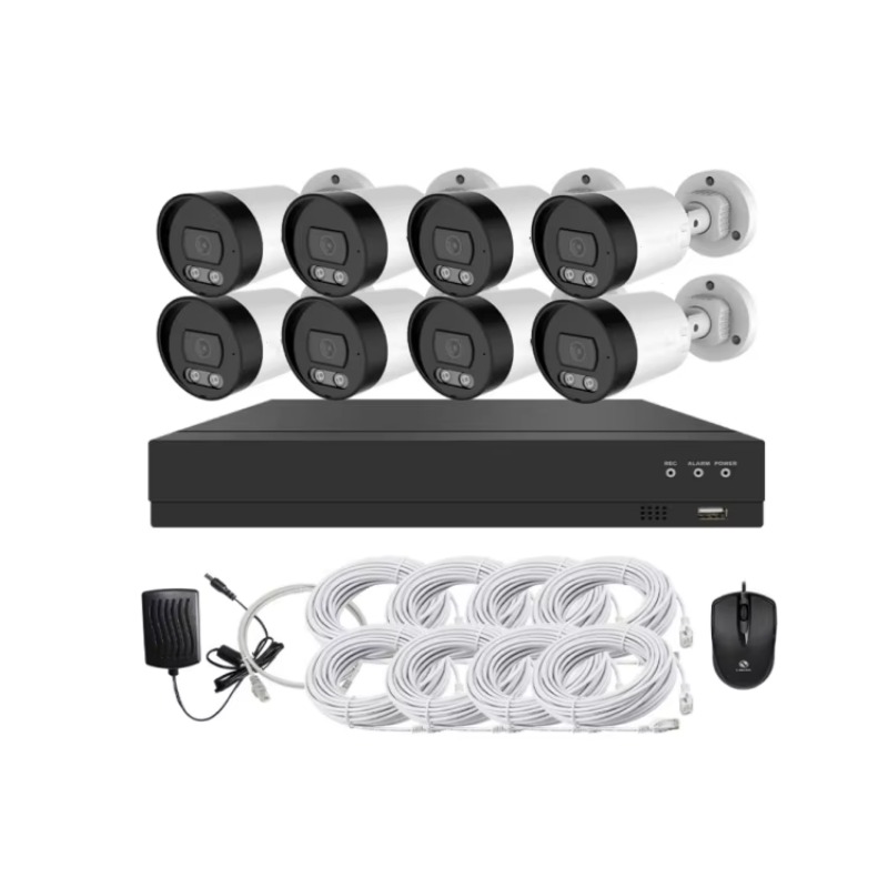 طقم كاميرات مراقبة 4 قنوات و8  - مراجعة Home Security And Camera System وسعره