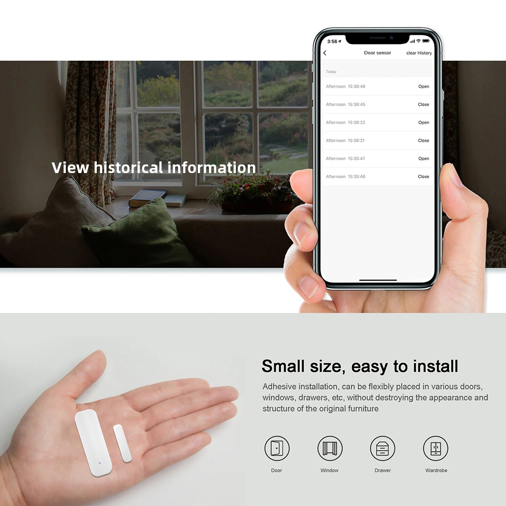 مستشعر باب ونافذة واي فاي من ت - مراجعة Window Alarm Sensor وسعره