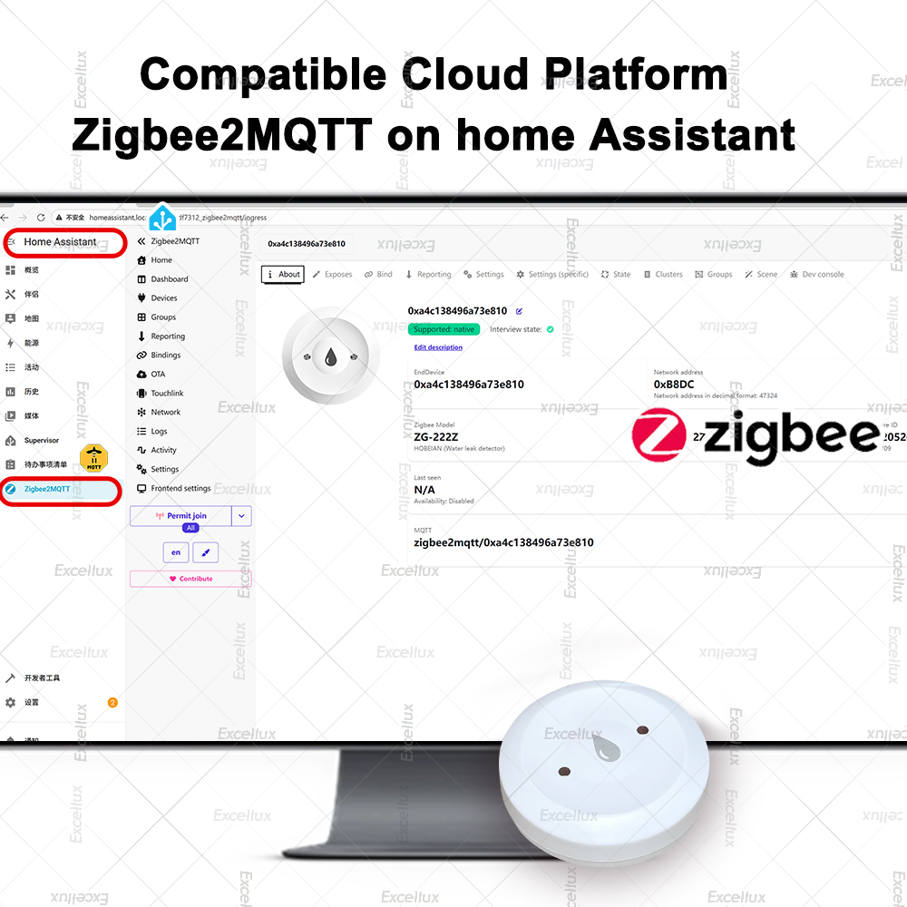 زيجبي كاشف المياه تسرب الاستشع - مراجعة Home Security Gadgets وسعره