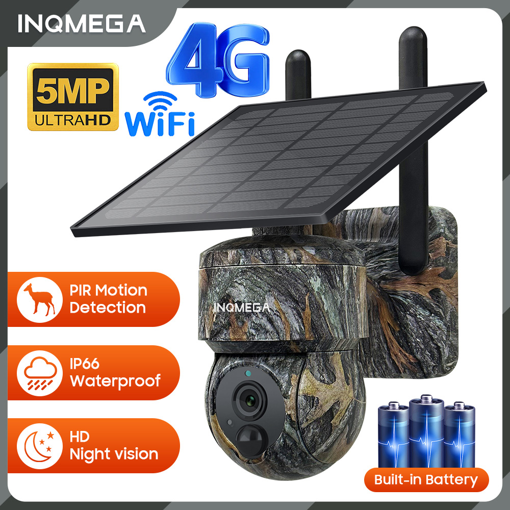 INQMEGA 5MP 4G / WIFI كاميرا أ - مراجعة Camera Solar Wireless وسعره