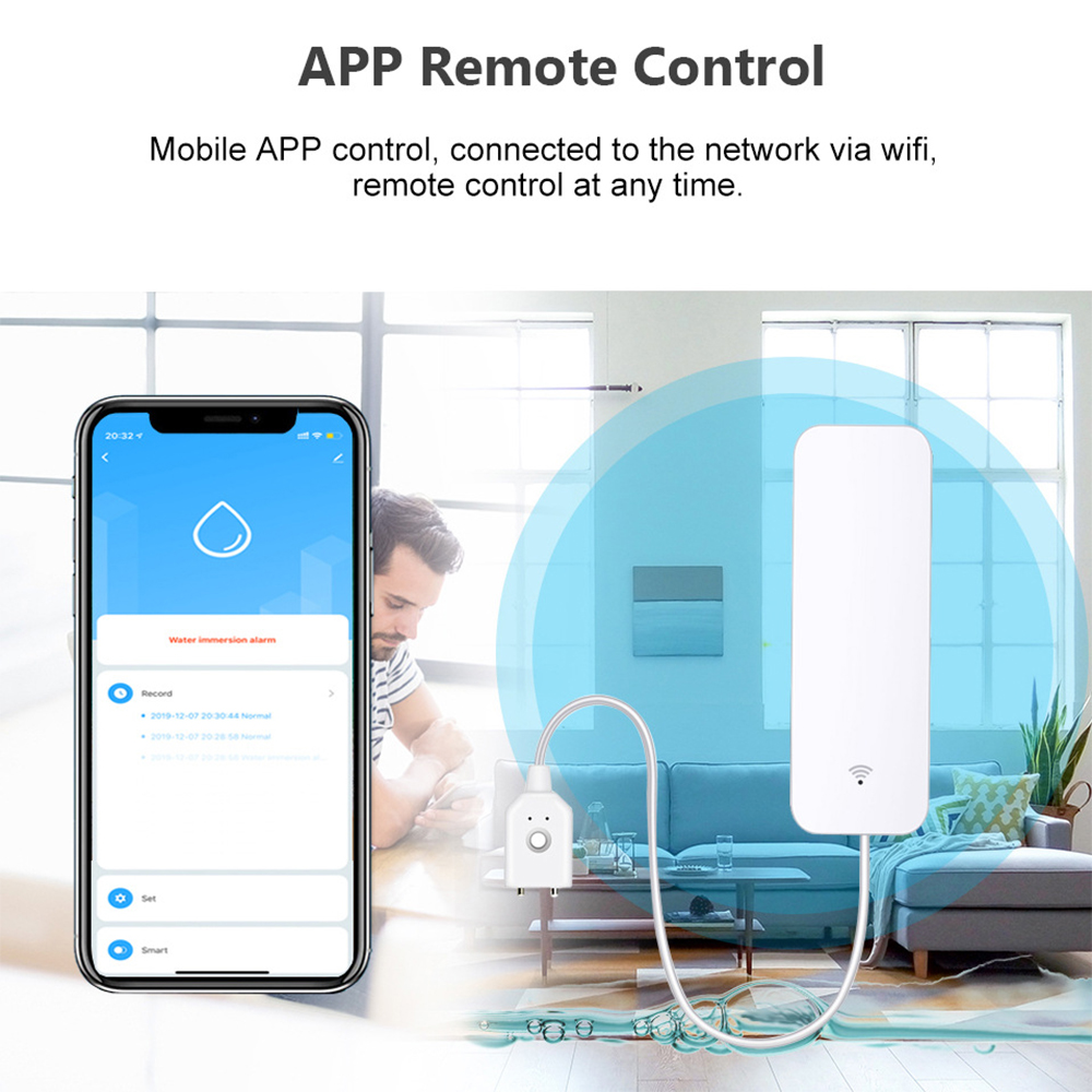 Tuya WiFi مستشعر تسرب المياه،  - مراجعة Home Security Gadgets وسعره