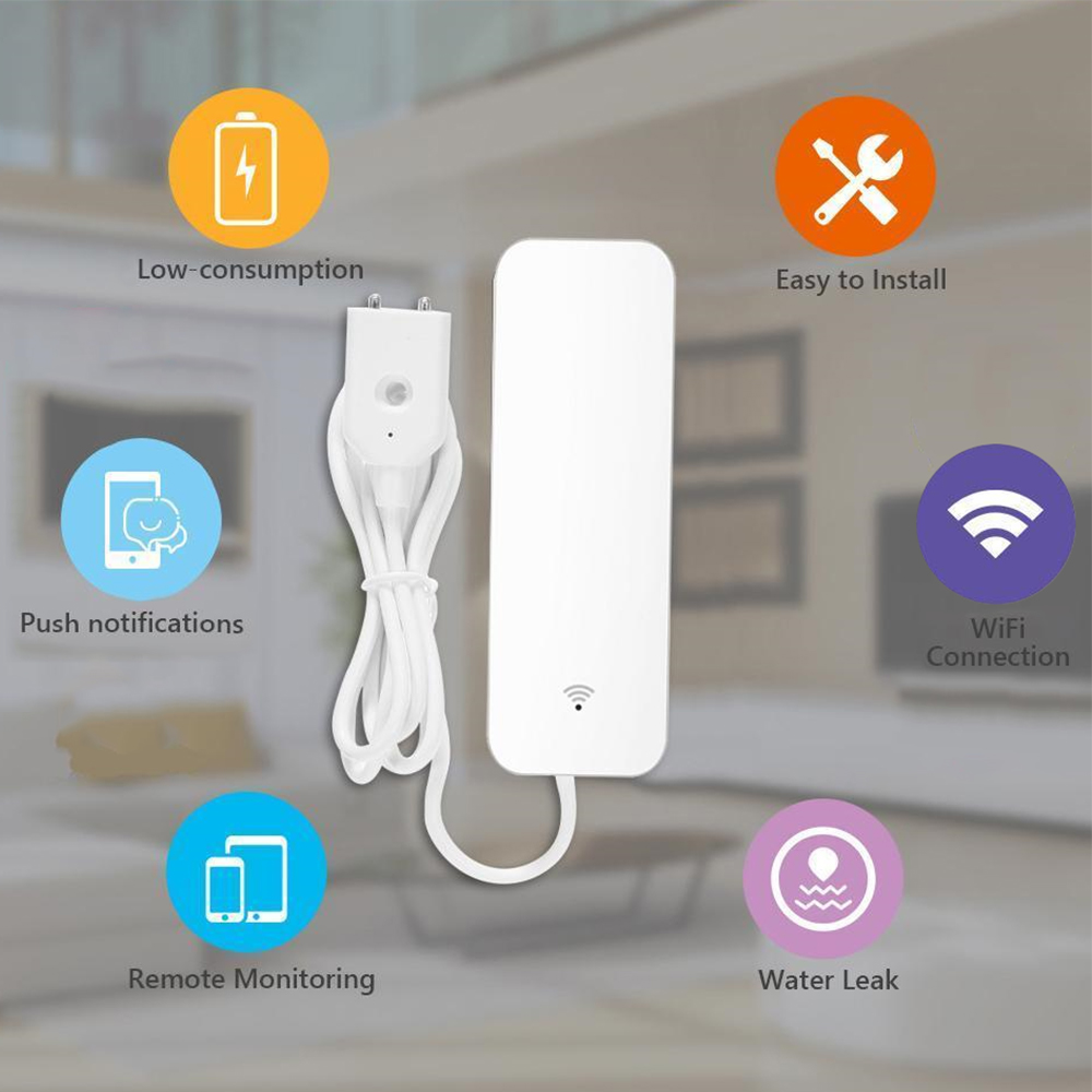 Tuya WiFi مستشعر تسرب المياه،  - مراجعة Home Security Gadgets وسعره