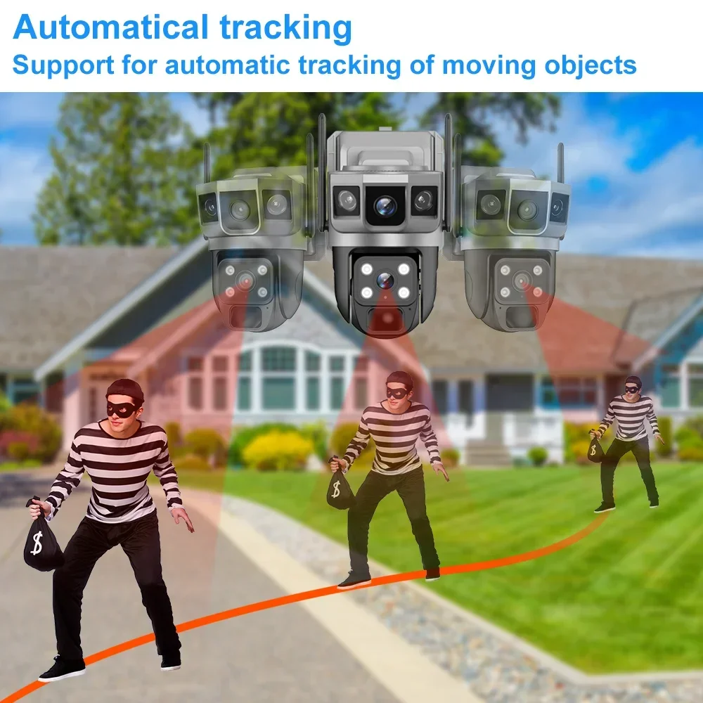 كاميرا V380 بدقة 4K مع 3 شاشات - مراجعة Home Security Gadgets وسعره