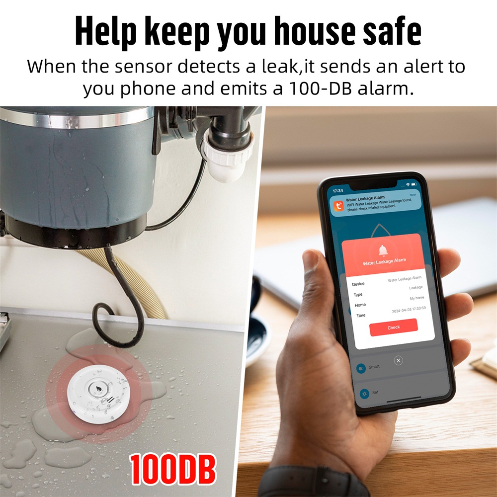 Fuers كاشف تسرب المياه إنذار ا - مراجعة Home Security Device وسعره