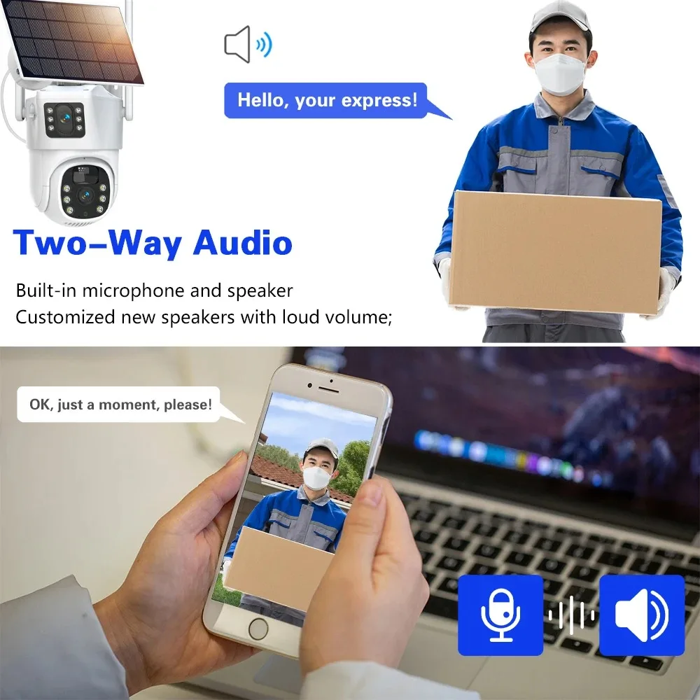 نظام تتبع تلقائي للمراقبة بالف - مراجعة Camera Solar Wireless وسعره