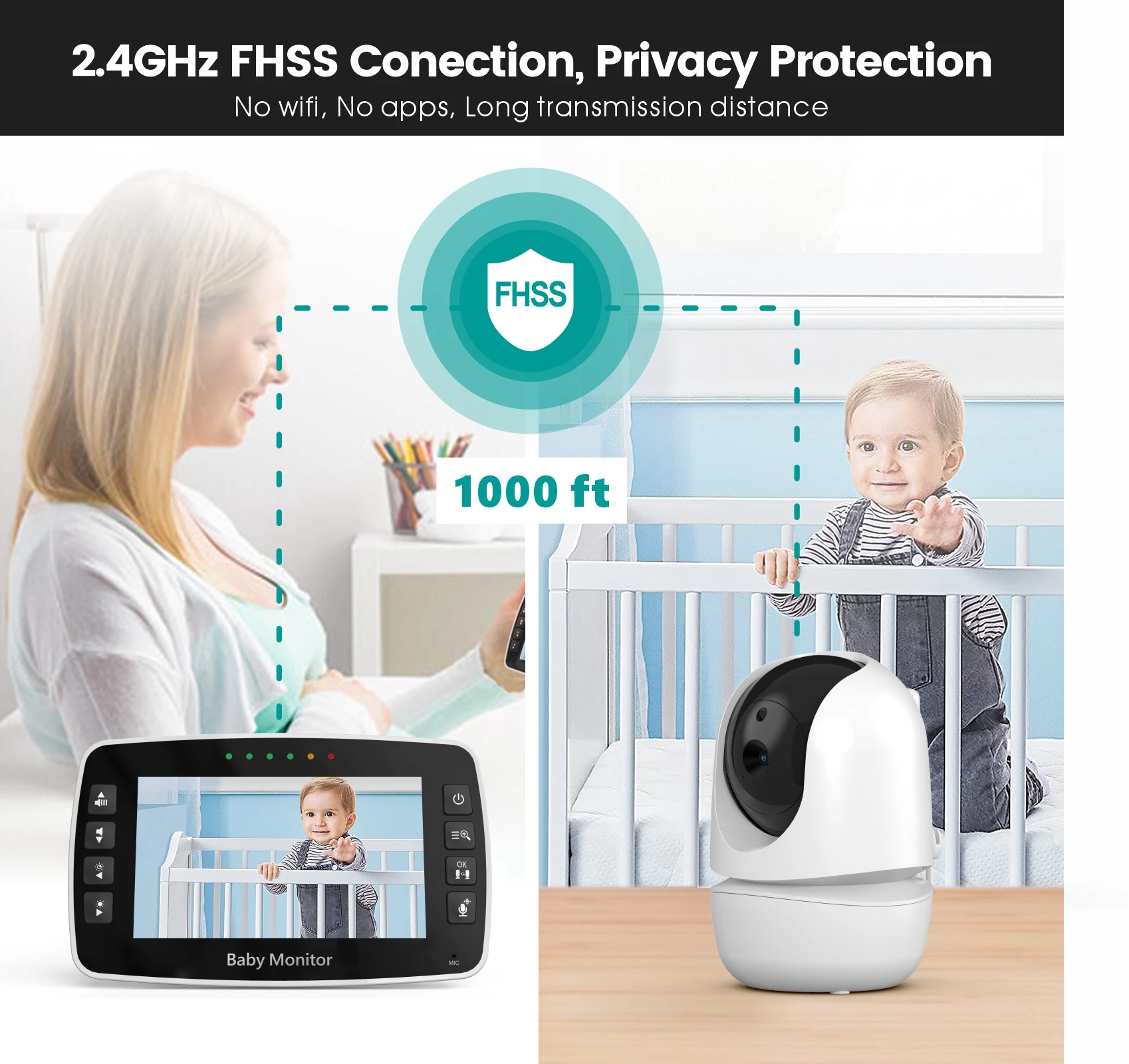 SM43A مراقبة الطفل الأمن للرؤي - مراجعة Home Security Cameras Uk وسعره
