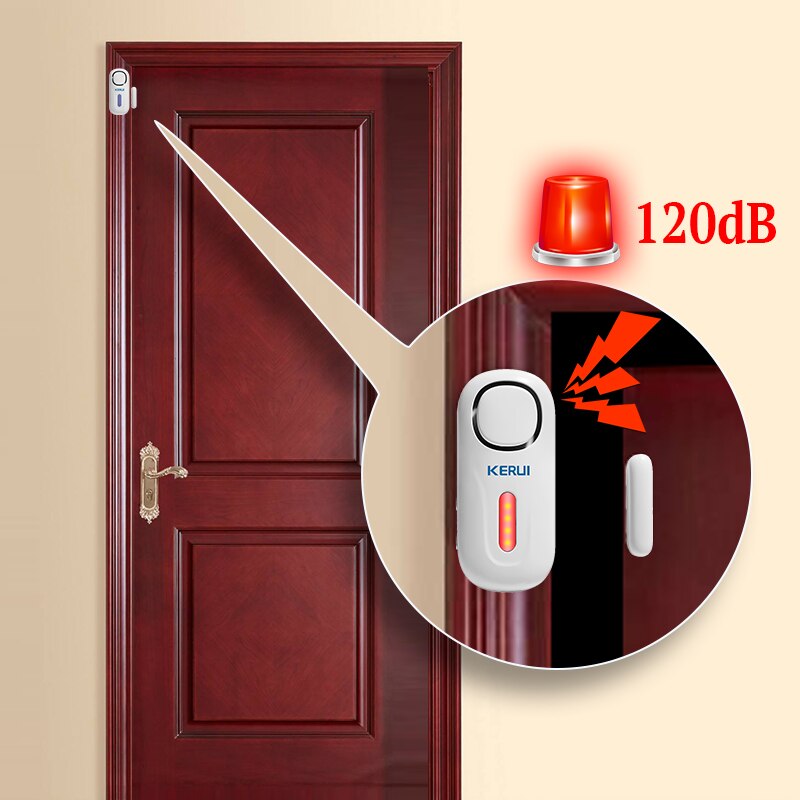 KERUI 120DB لاسلكي باب/نافذة د - مراجعة Home Security Beams وسعره