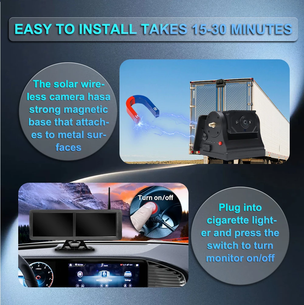 شاشة لمس 15.6 بوصة مع نظام أند - مراجعة Camera Solar Wireless وسعره